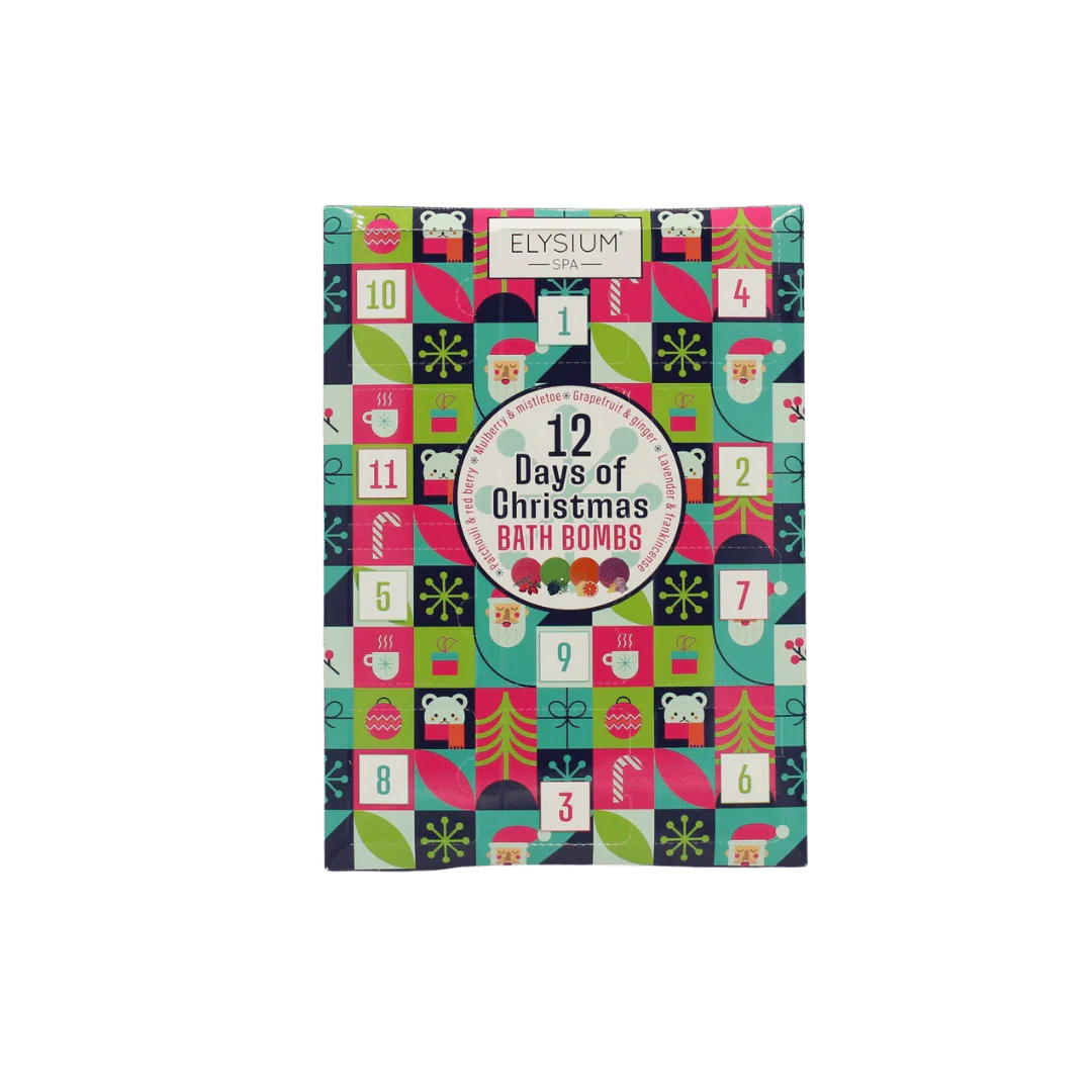 Elysium Spa 12 Days of Christmas Bath Bombs Gift Set