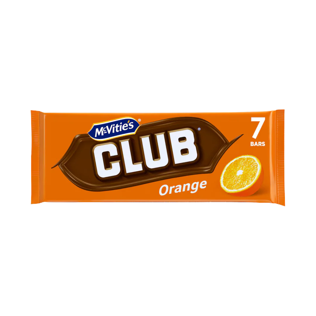 McVitie's Club Orange Flavour Chocolate Biscuits