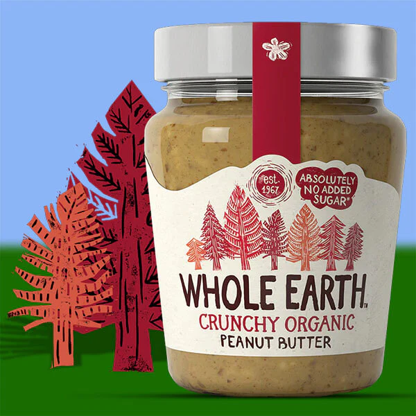Whole Earth Crunchy Organic Peanut Butter - Image 2