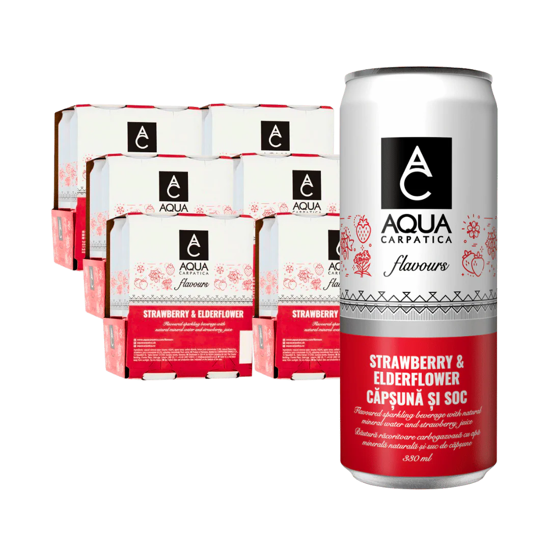 Aqua Carpatica Strawberry & Elderflower Natural Mineral Water