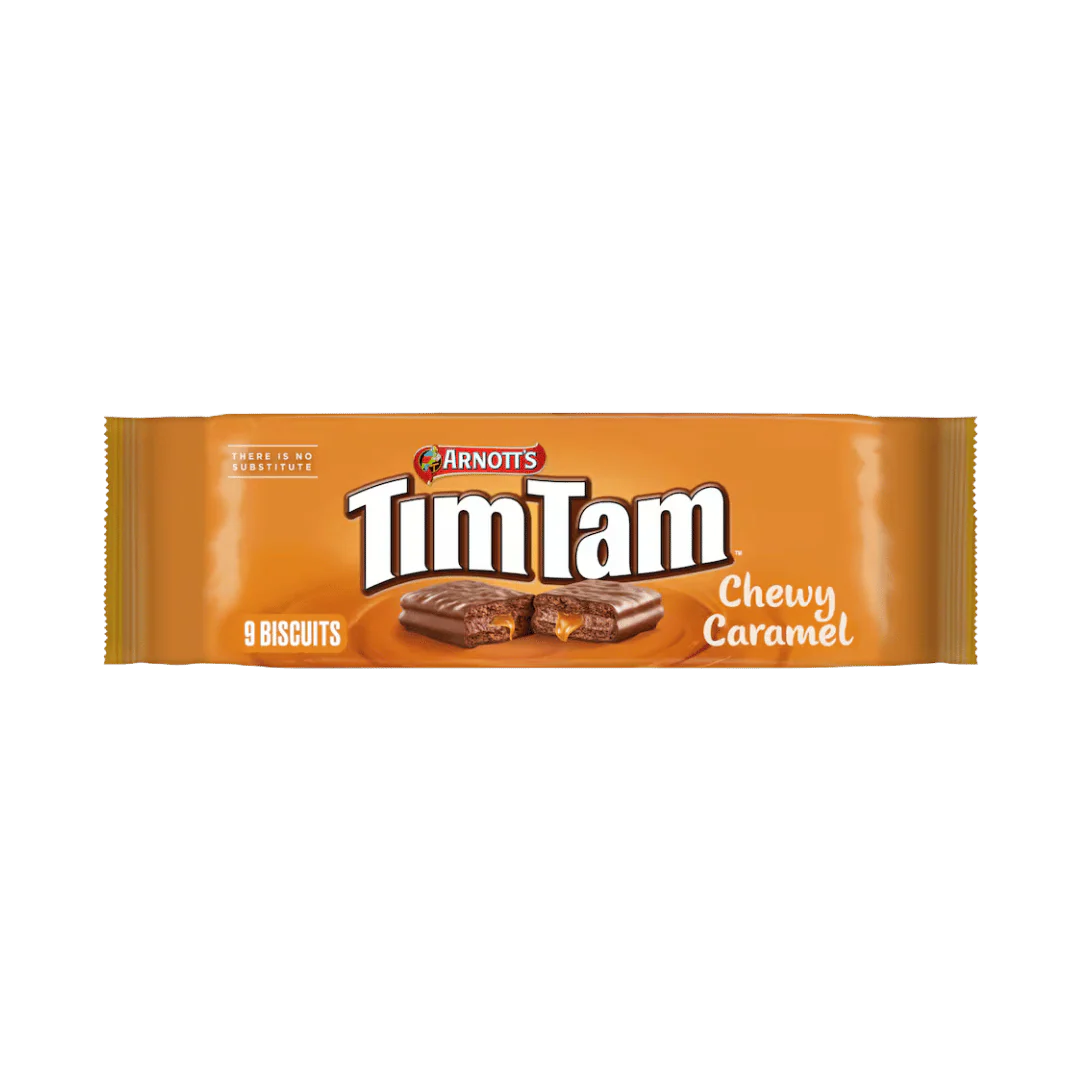 Arnott's Tim Tam Chewy Caramel Chocolate Biscuits