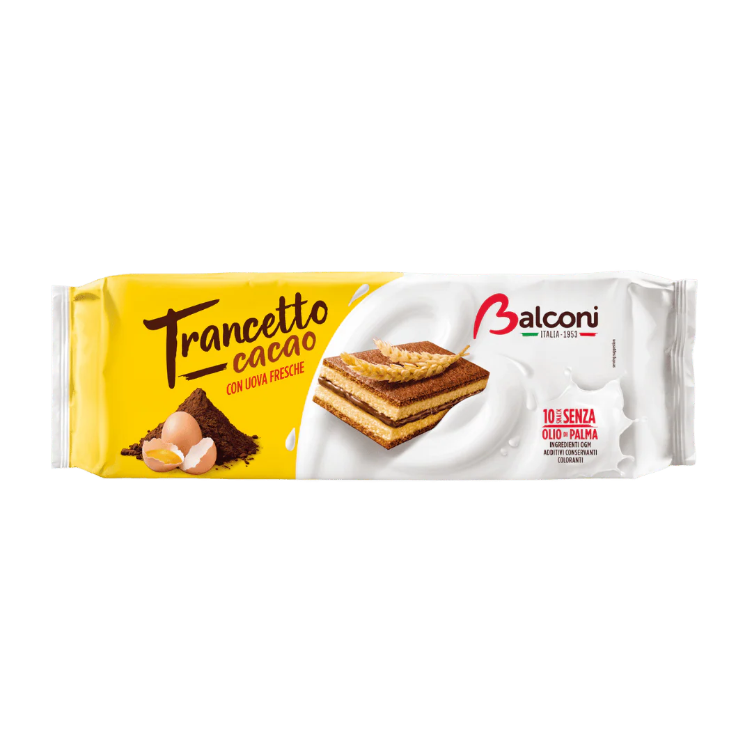 Balconi Trancetto Cacao Cocoa Cream Filling Cake Bars