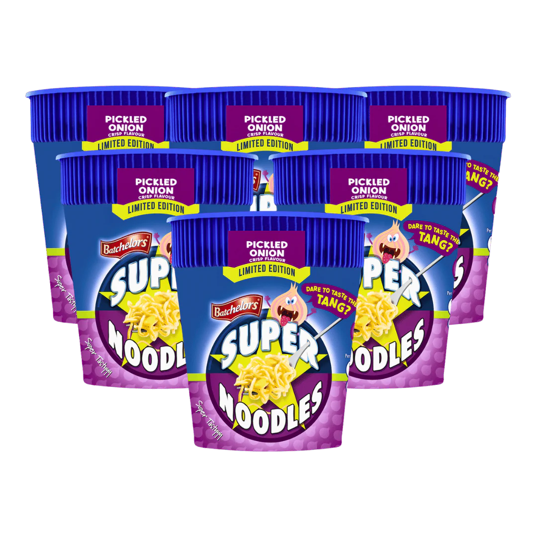 Batchelors Super Noodles Pickled Onion Crisp Flavour Limited Edition