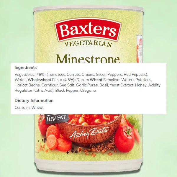 Baxters Vegetarian Minestrone With Wholewheat Pasta - Image 2