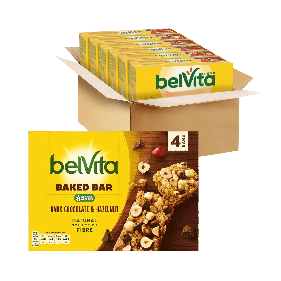 Belvita Soft & Crunchy Dark Chocolate & Hazelnut Bars