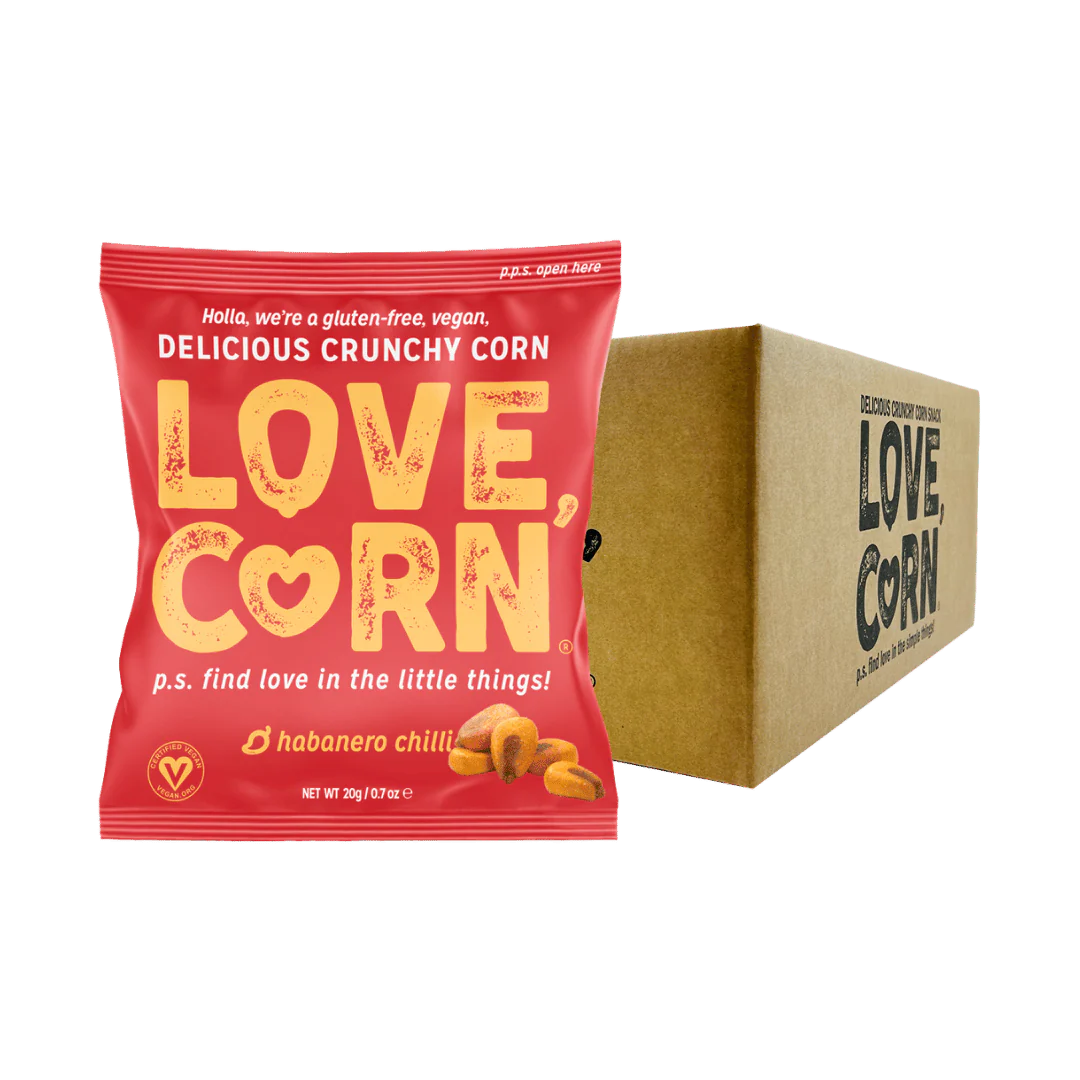 BULK SPECIAL Love Corn Habanero Chilli Flavour Crunchy Corn Packs