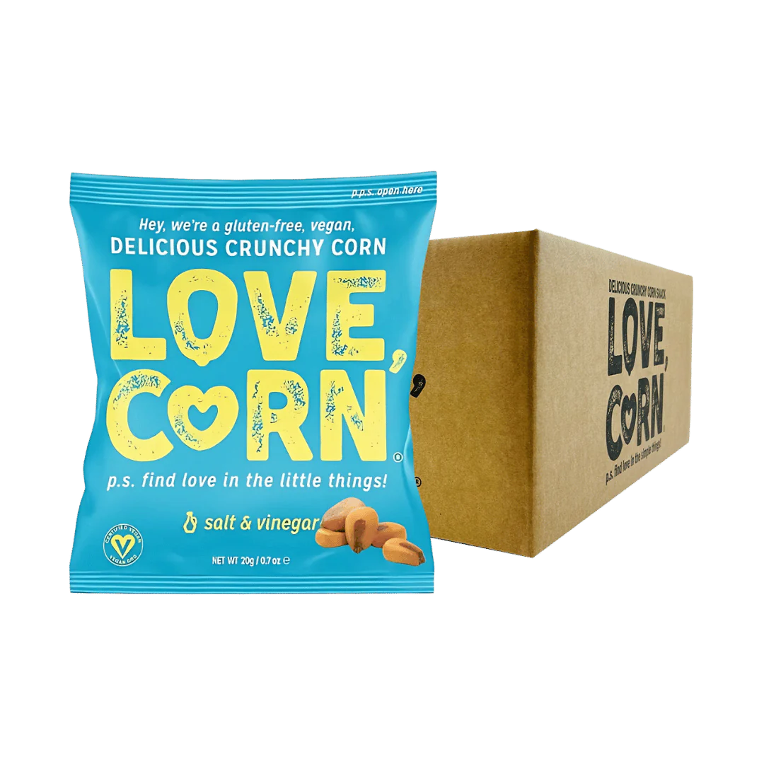 BULK SPECIAL Love Corn Salt & Vinegar Flavour Crunchy Corn Packs