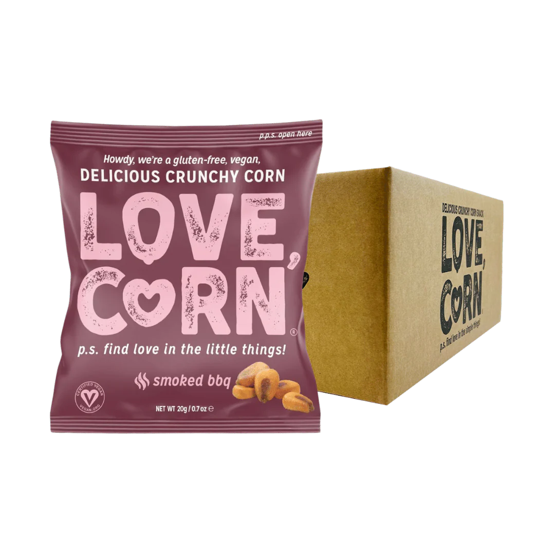 BULK SPECIAL Love Corn Smoked BBQ Flavour Crunchy Corn Packs