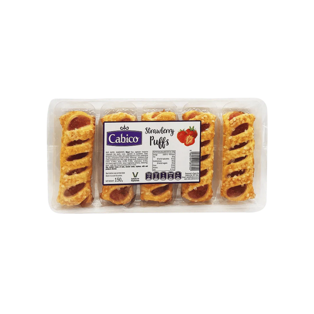 Cabico Strawberry Pastry Puffs