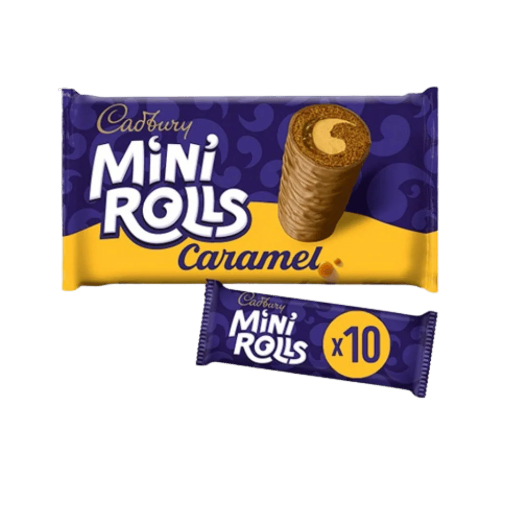 Cadbury Caramel Mini Rolls Large 10 Pack