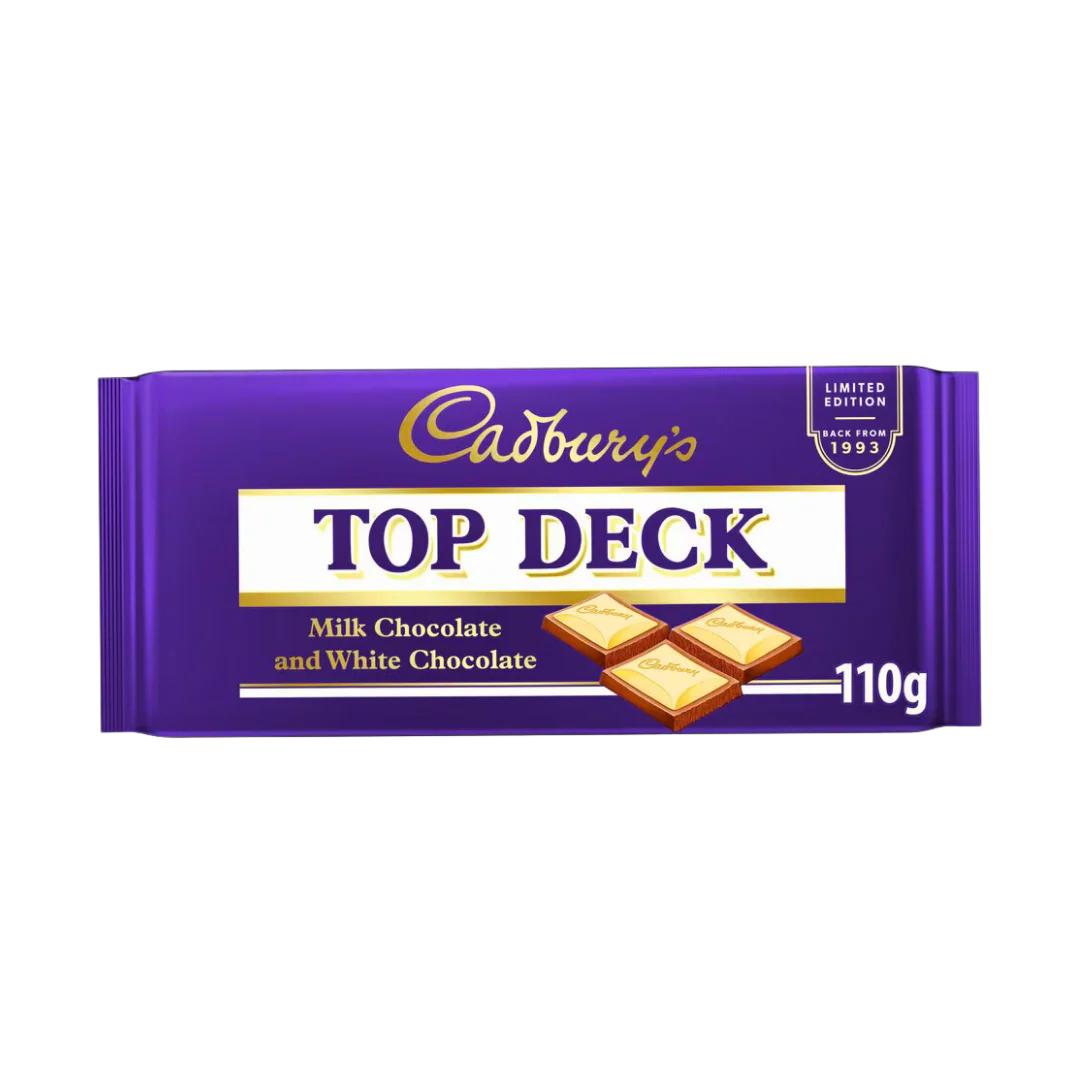 Cadburys Top Deck Milk Chocolate and White Chocolate