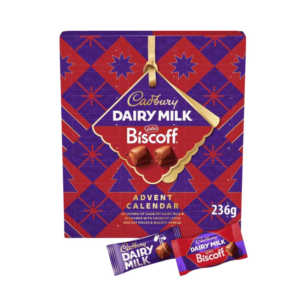 Case (6) Cadbury Biscoff Chunk Advent Calendar