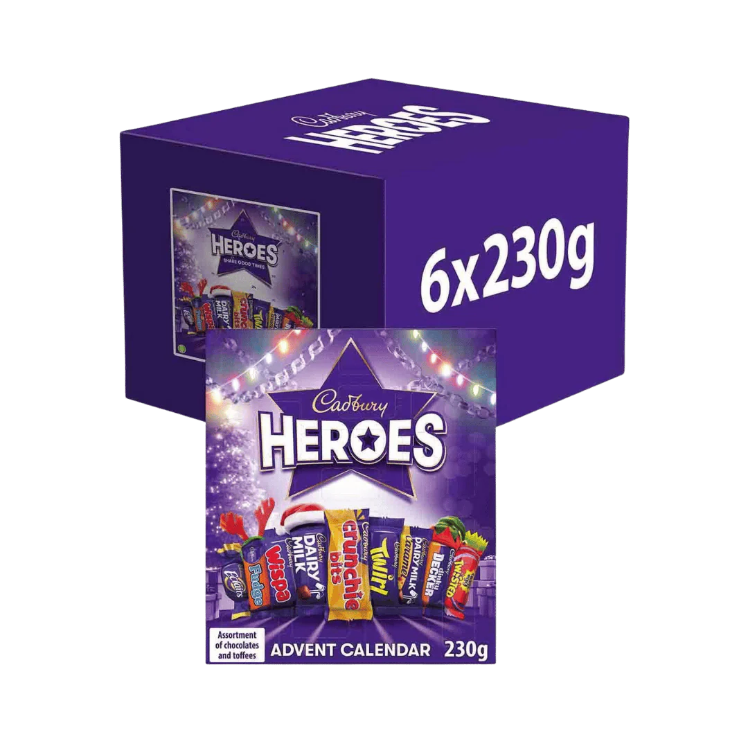 Case Cadbury Heroes Advent Calendar 6 x 230g