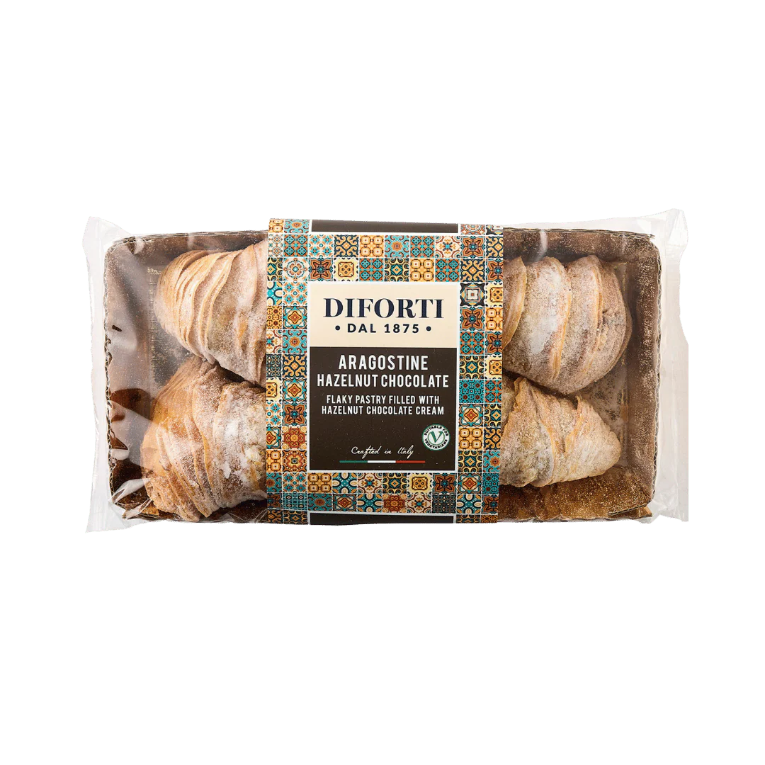 Diforti Aragostine Hazelnut Chocolate Pastries