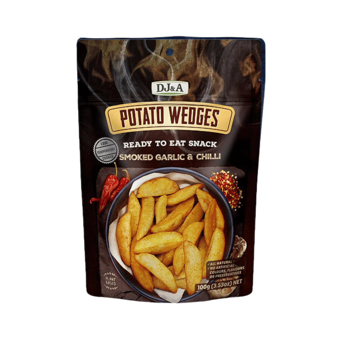 DJ & A Potato Wedges Smoked Garlic & Chilli Flavour