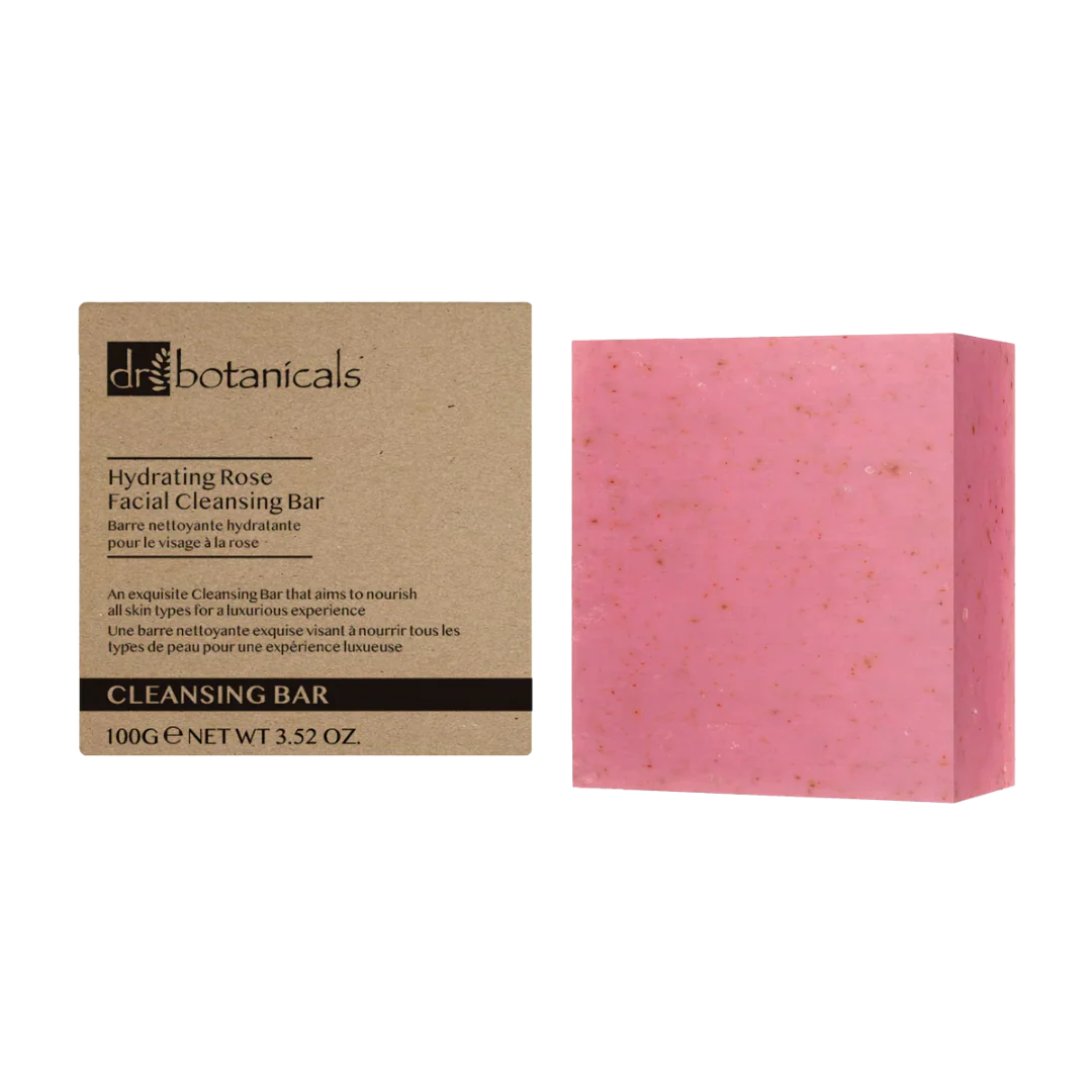 Dr Botanicals Hydrating Rose Facial Cleansing Bar