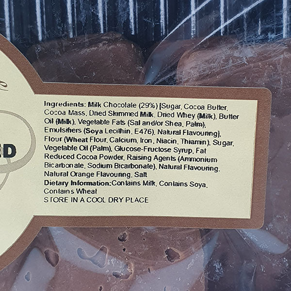 Famous Biscuits Milk Chocolate Orange Flavoured Biscuit Bars - Image 2