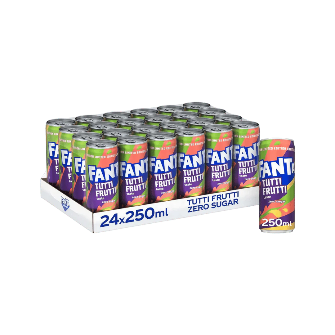 Fanta Zero Sugar Tutti Frutti Tropical Soft Drinks