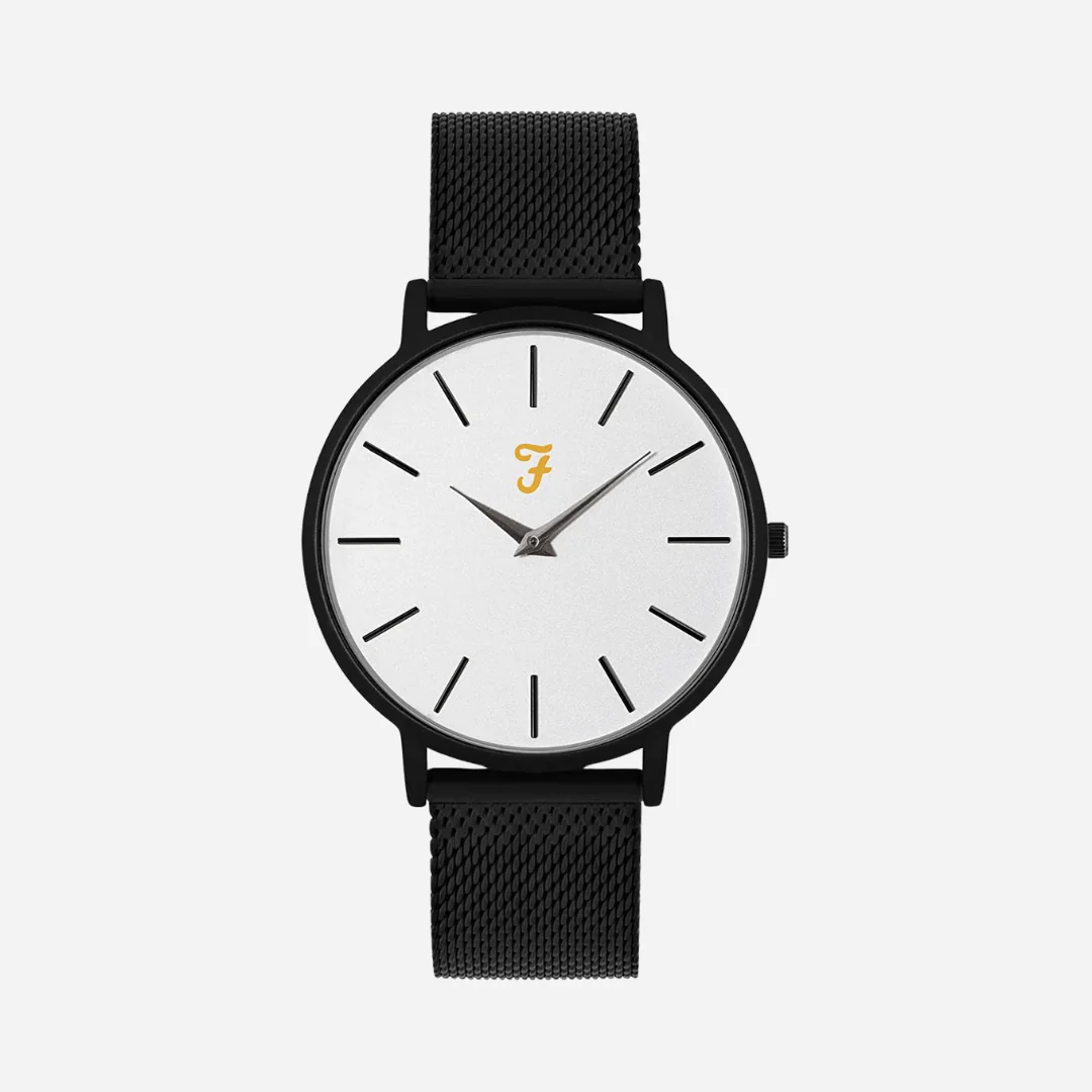 Farah Mens Slim Jim Titanium Sandblast Watch