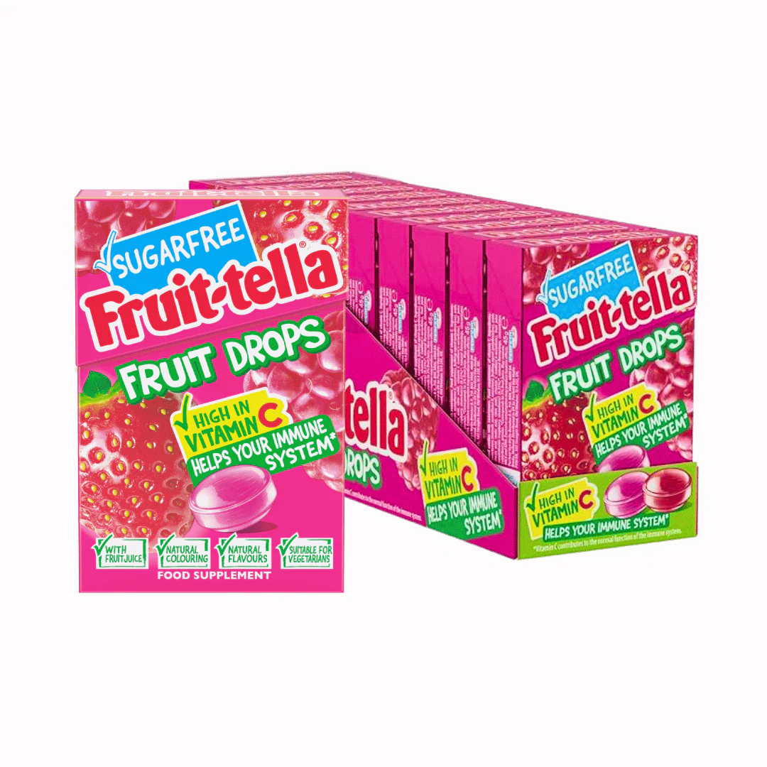 Fruit-Ella Sugar Free Fruit Drops Red Berry Mix