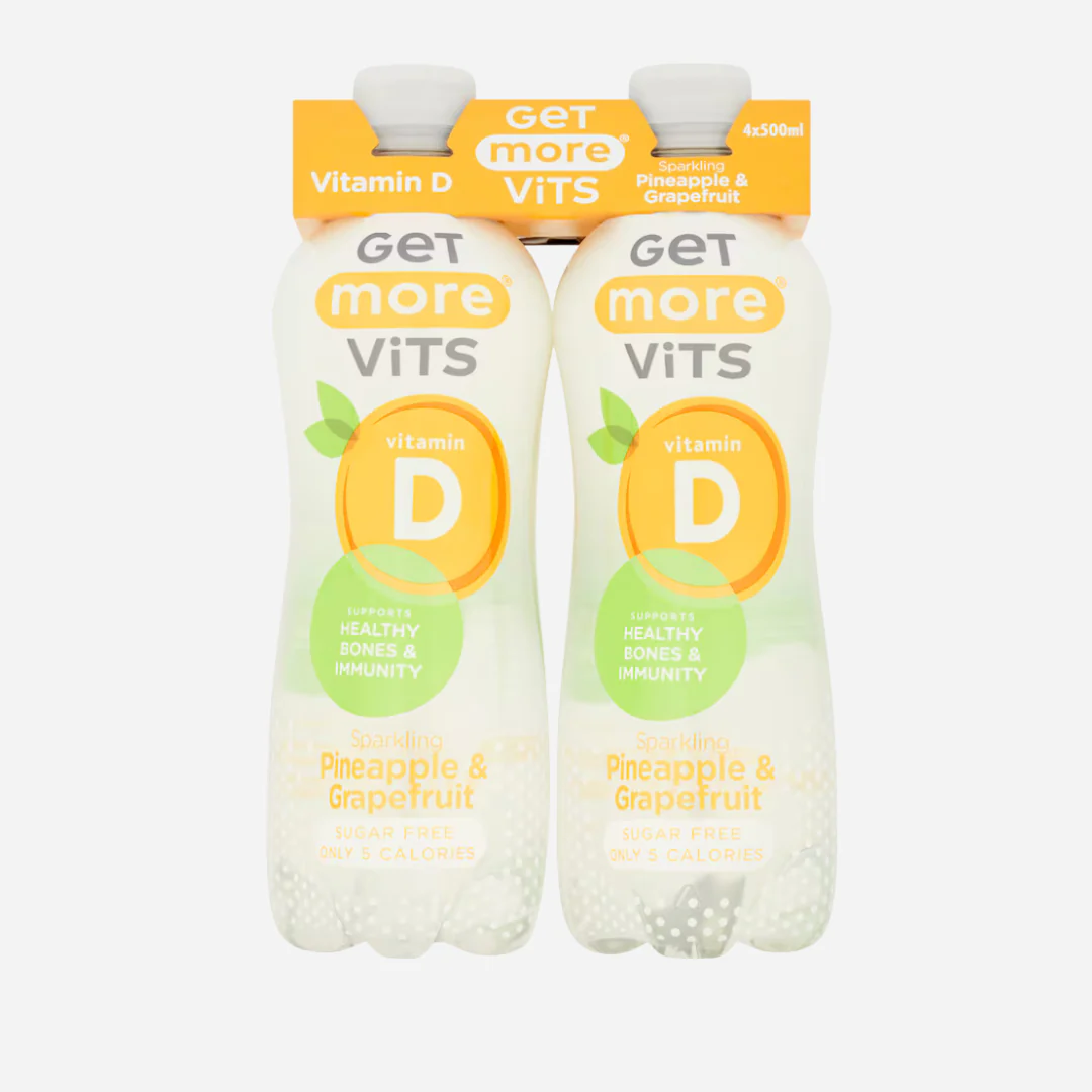 Get More Vits Vitamin D Sparkling Pineapple & Grapefruit