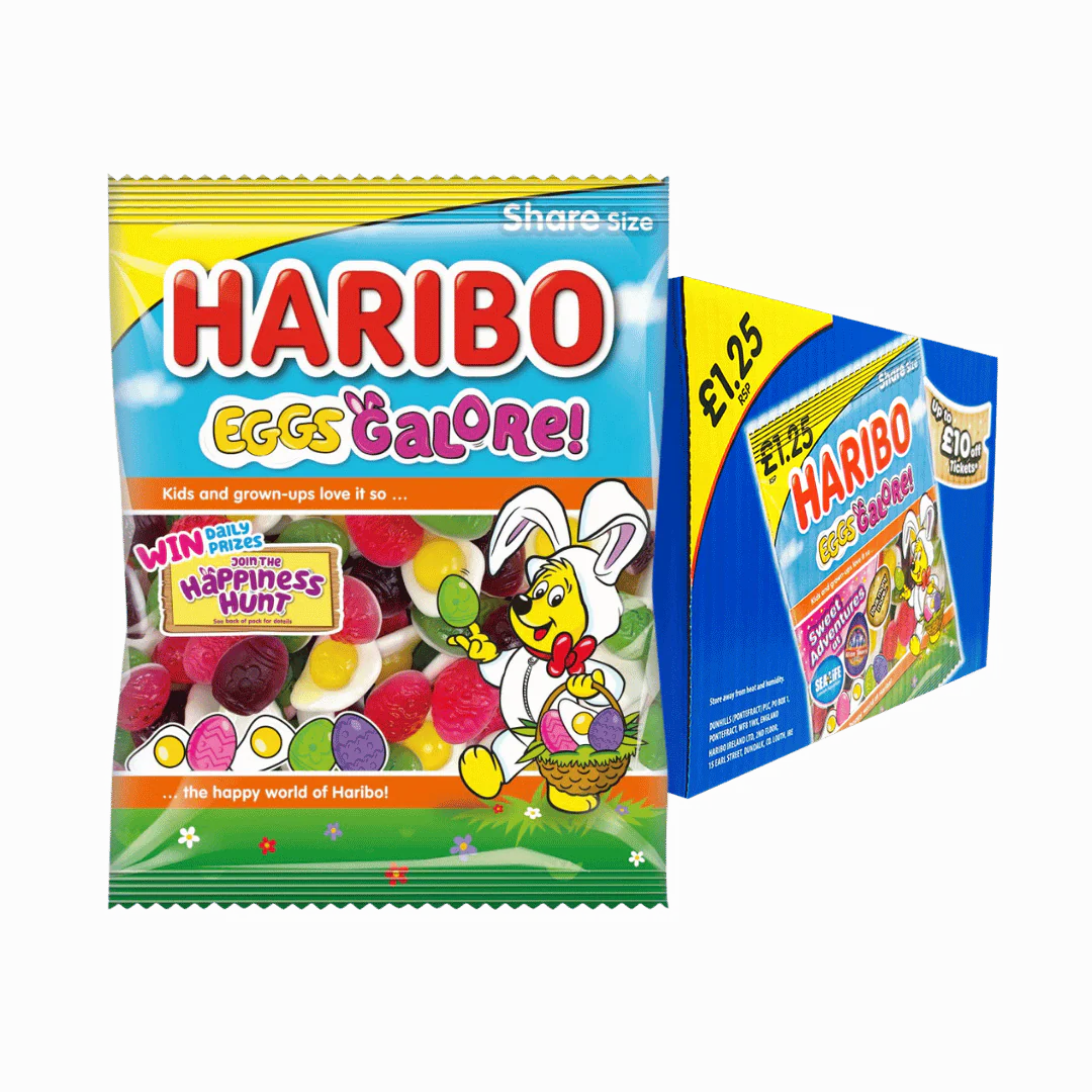 Haribo Eggs Galore Fruit Flavour Sweet Foam Gums