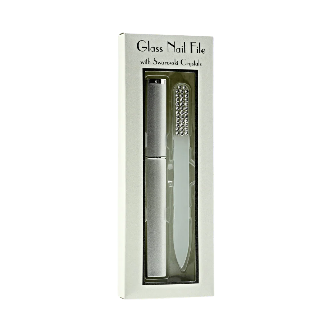 Hot Off The Press Glass Nail File With Swarovski Crystals - Image 2