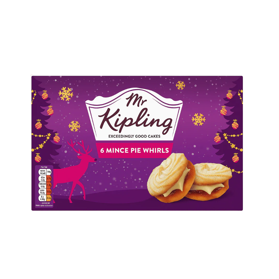 Mr Kipling Exceedingly Mince Pie Whirls Cakes