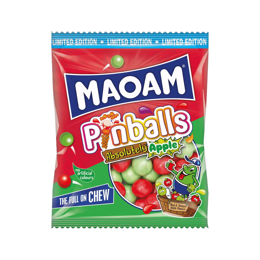 Maoam Pinballs Absolutely Apple Chewy Sweets