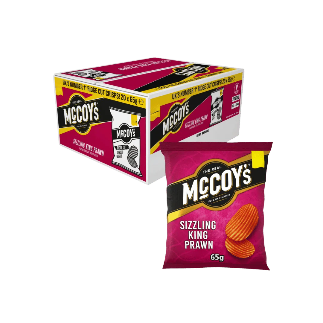 McCoy's Sizzling King Prawn Crisps
