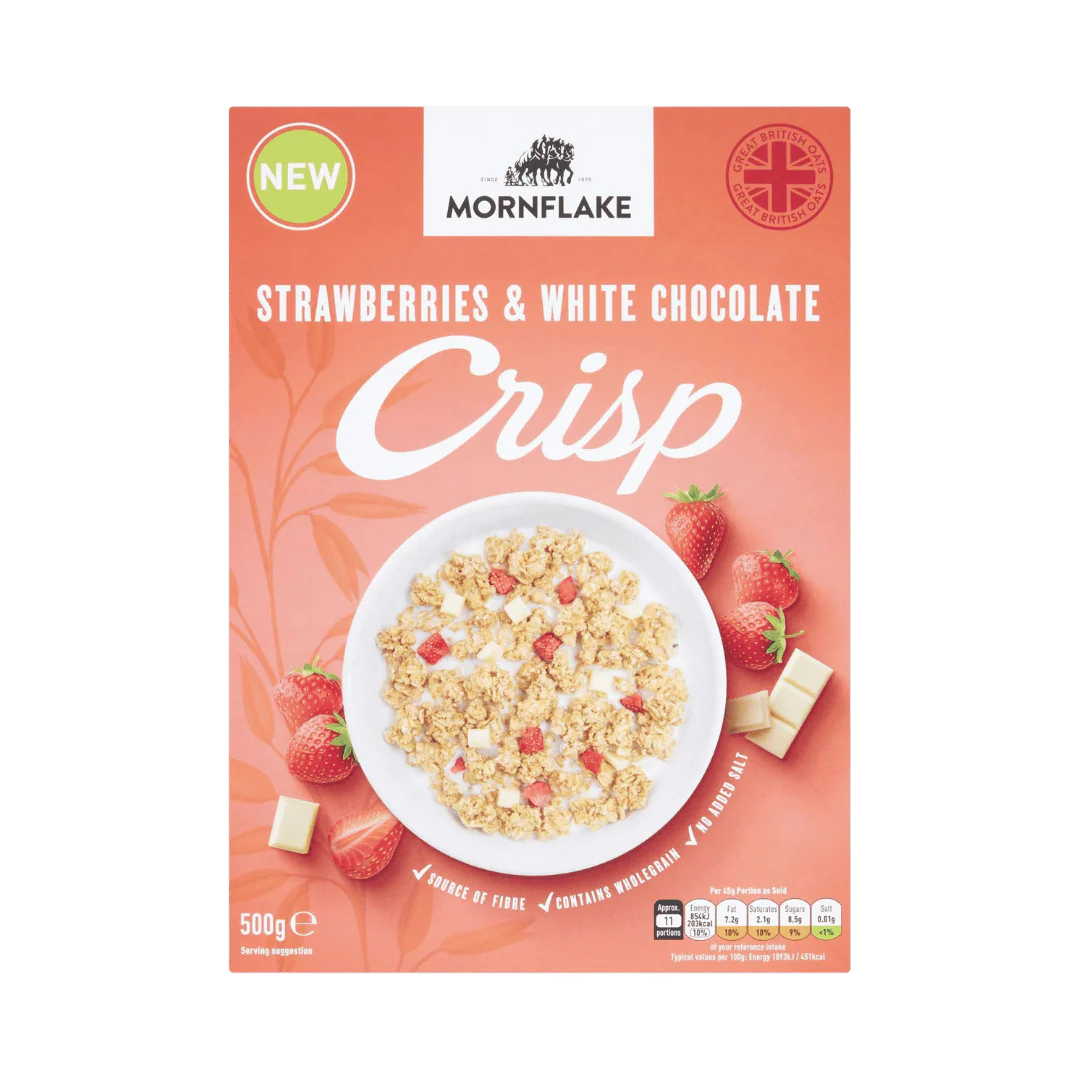 Mornflake Strawberries & White Chocolate Crisp