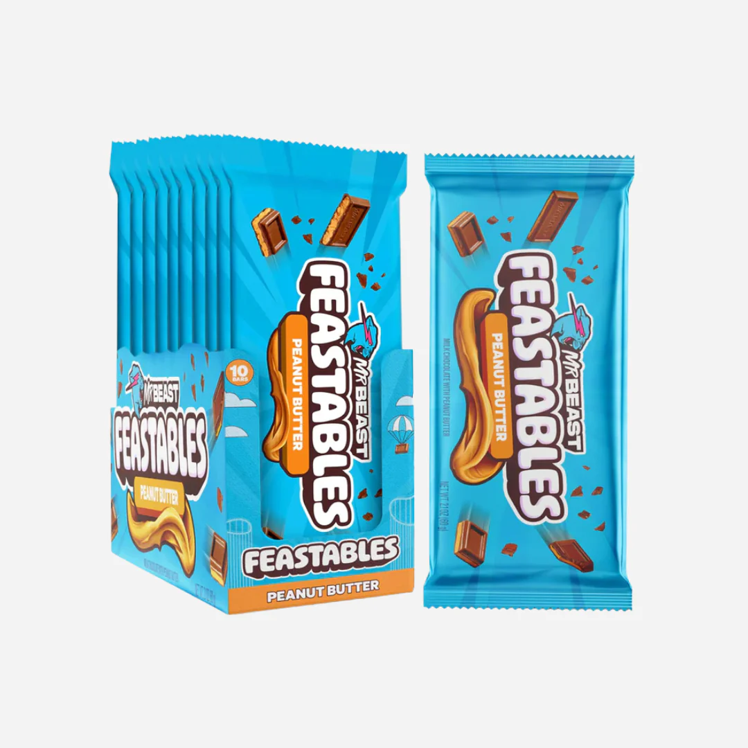 Feastables Mr Beast Feastbales Milk Chocolate with Peanut Butter - Image 2