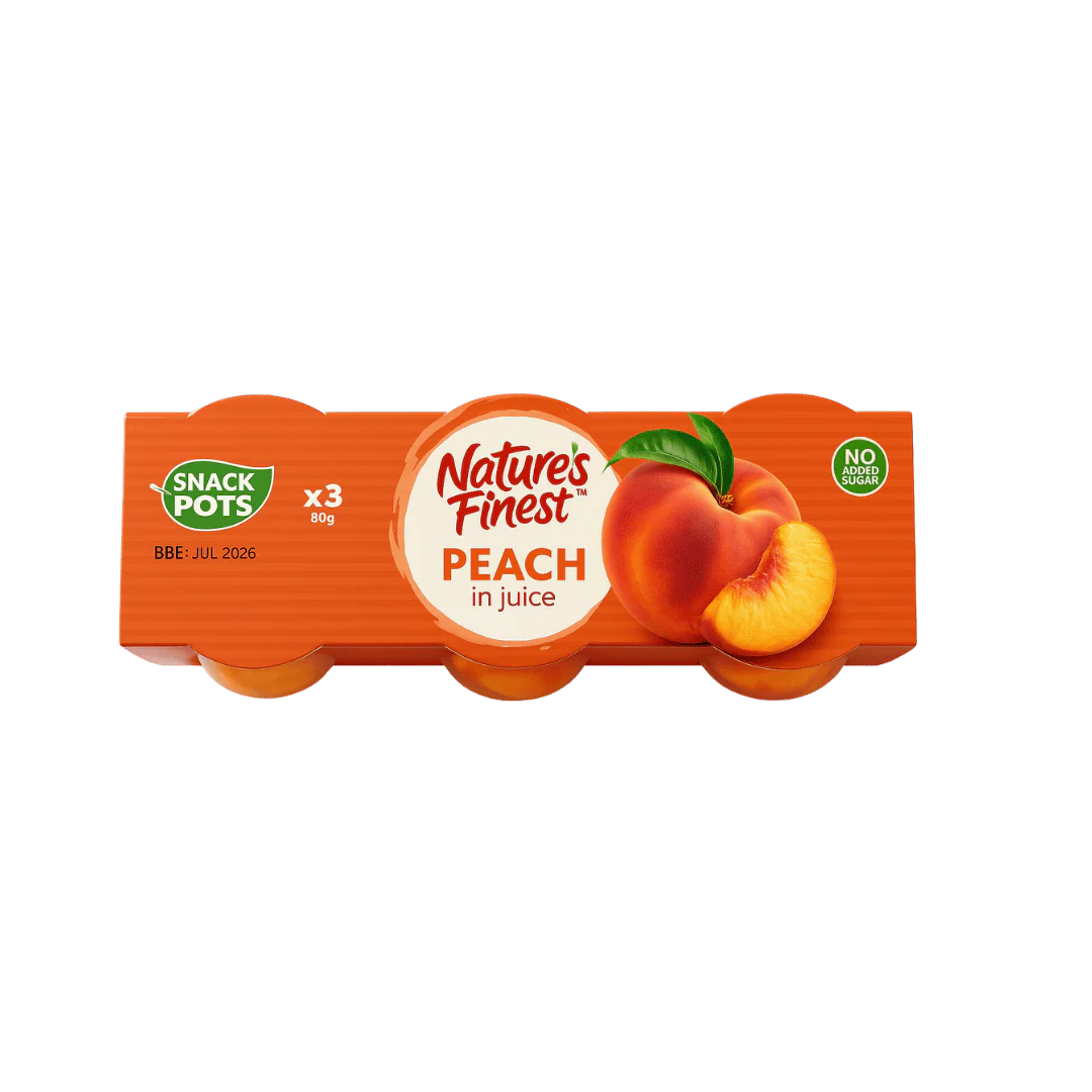 Nature's Finest Fruit Pots Peach in Juice