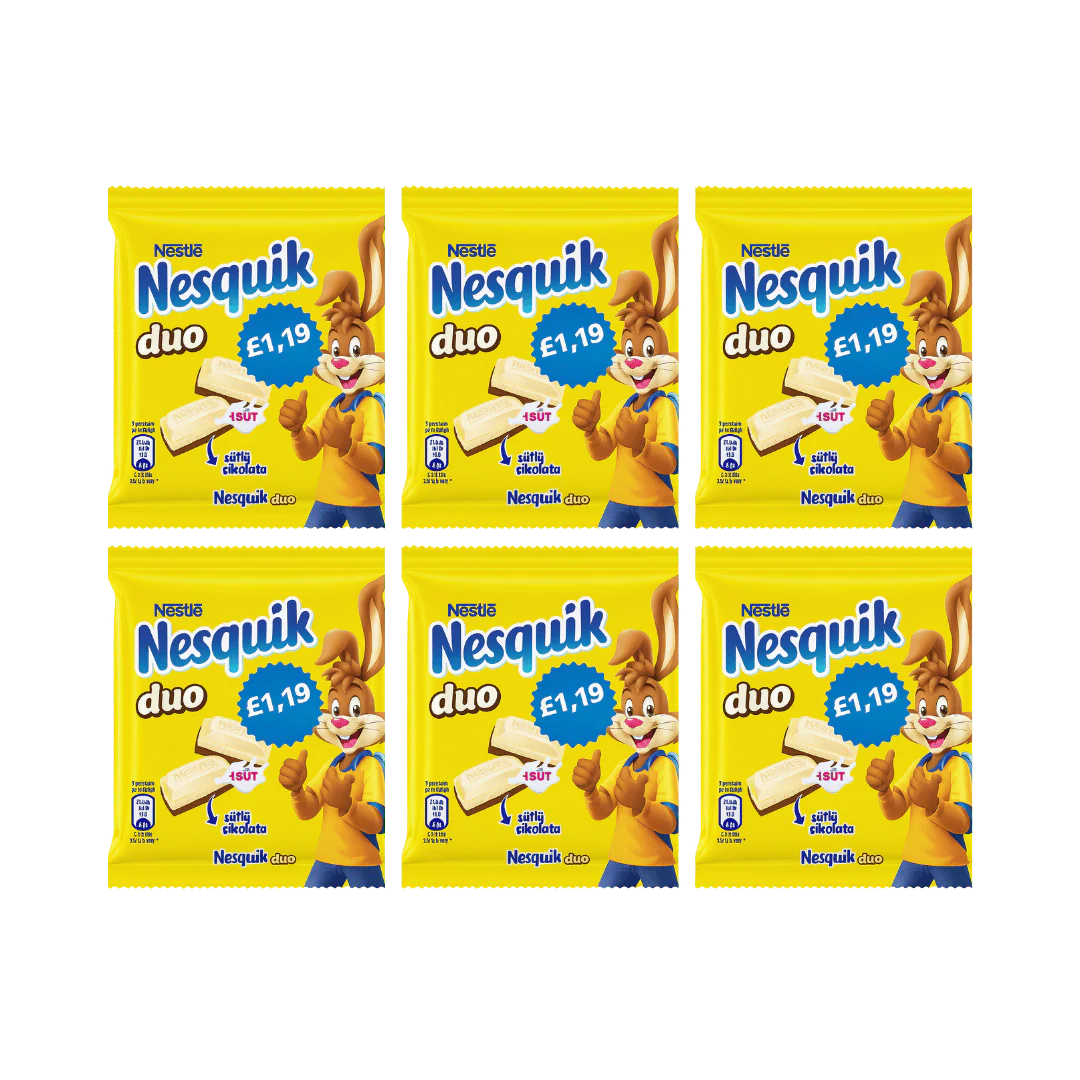 Nesquik Duo White & Milk Chocolate Bars