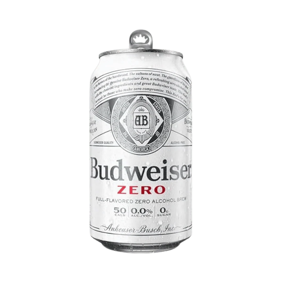 Budweiser Zero Alcohol Free Lager Beer Cans - Image 2