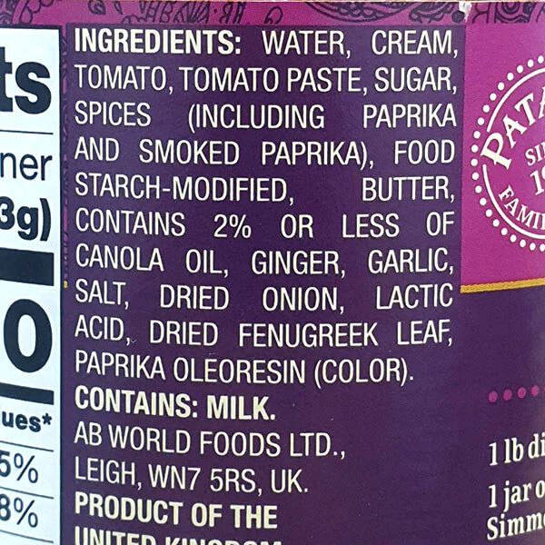 Patak's Mild Butter Chicken Curry Simmer Sauces - Image 3