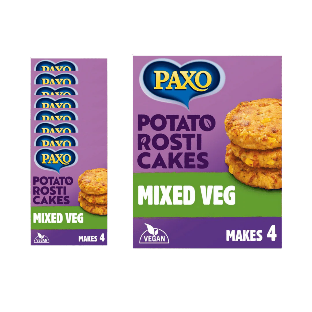Paxo Rosti Cakes Mixed Vegetables