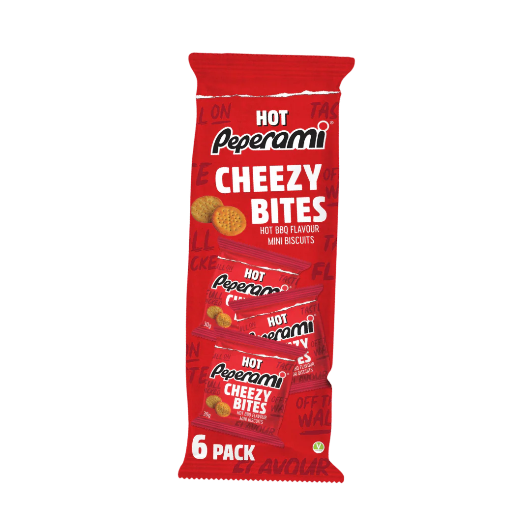 Peperami Cheezy Bites Hot BBQ Mini Biscuits