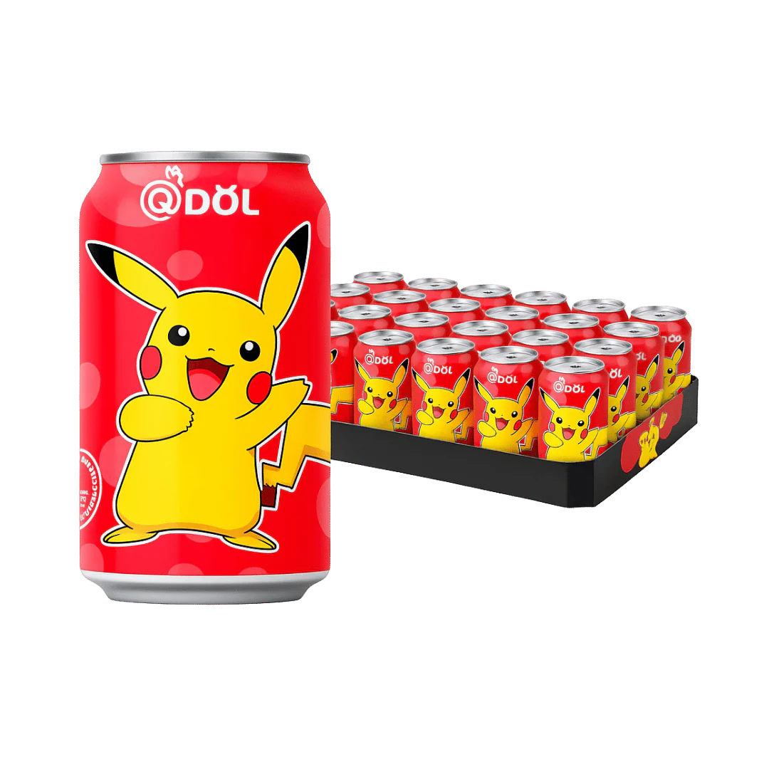 QDOL Strawberry Sparkling Water Pokemon Pikachu Special Edition (China)