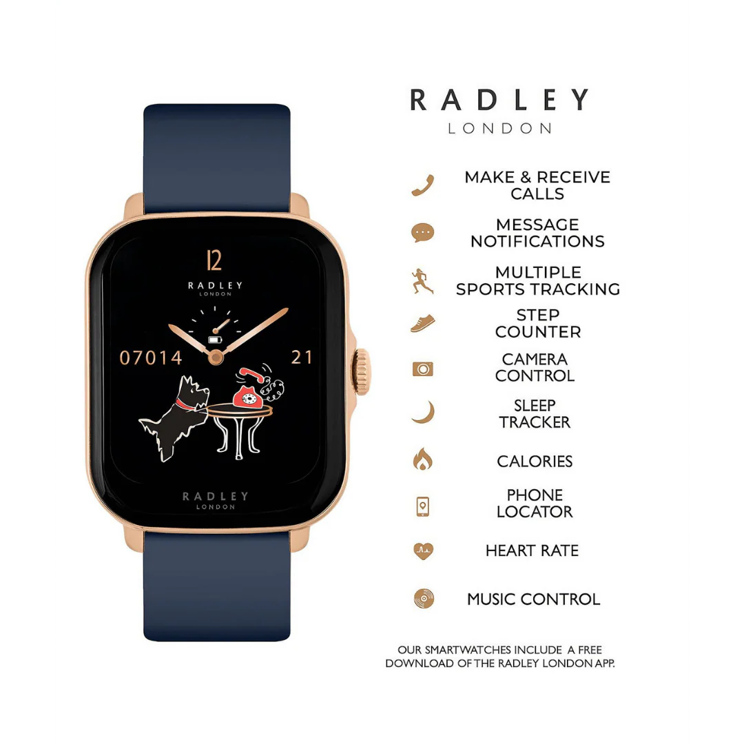 Radley Ladies Series 20 Navy Smart Watch - Image 3