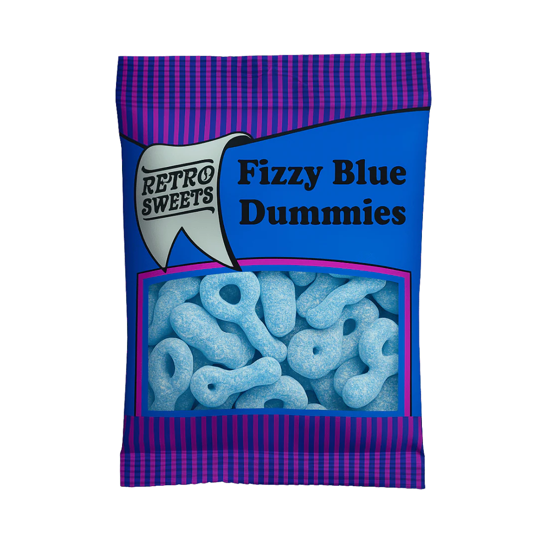 Retro Sweets Fizzy Blue Dummies