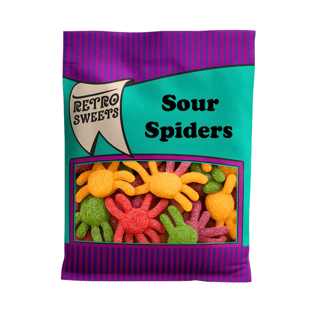 Retro Sweets Sour Spiders