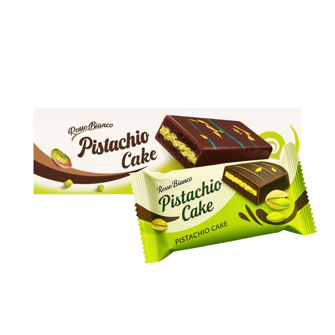 Rosso Bianco Pistachio Cake Bars