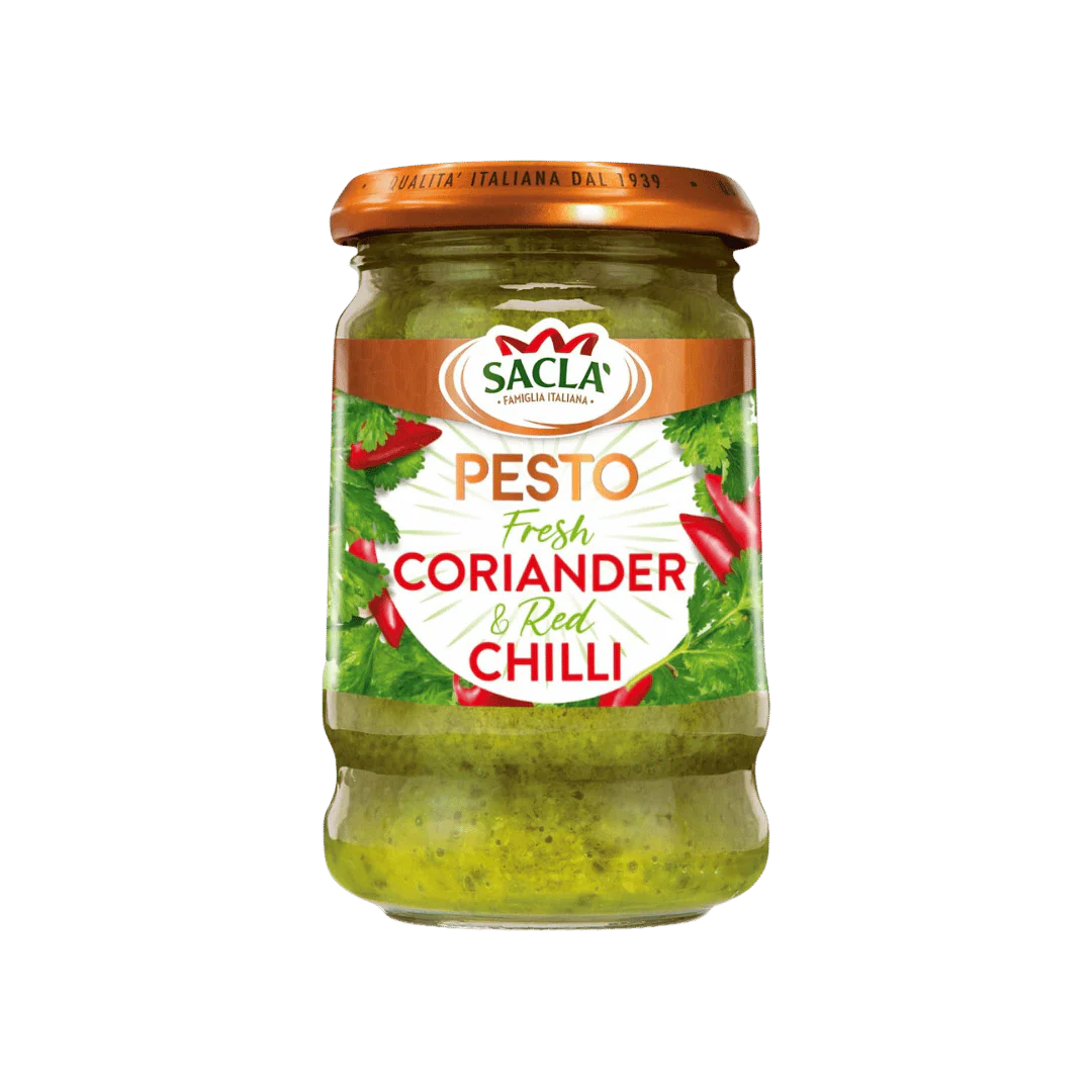 Sacla' Fresh Coriander & Red Chilli Pesto