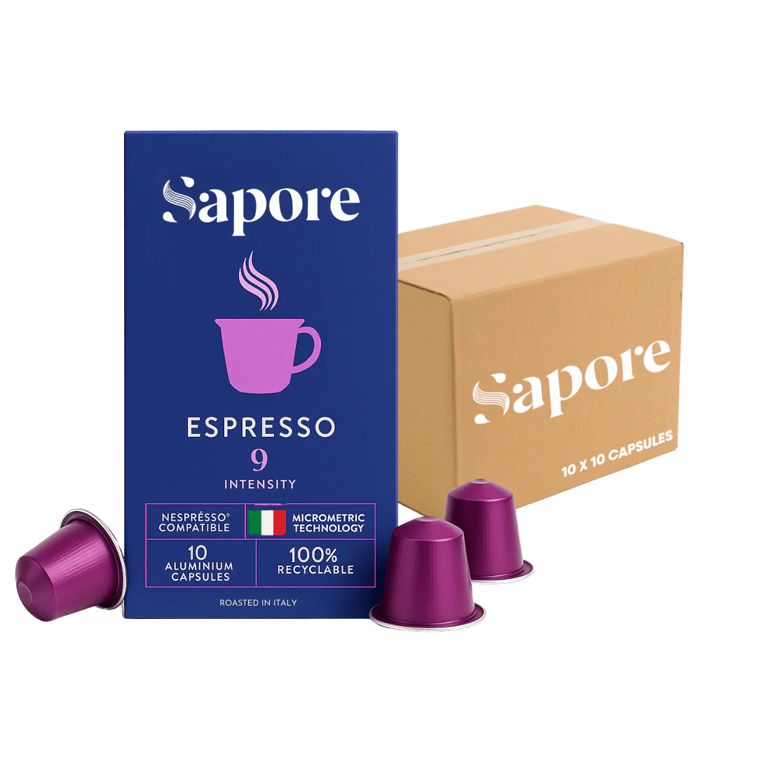 Sapore Espresso Italian Coffee Pods Nespresso Compatible