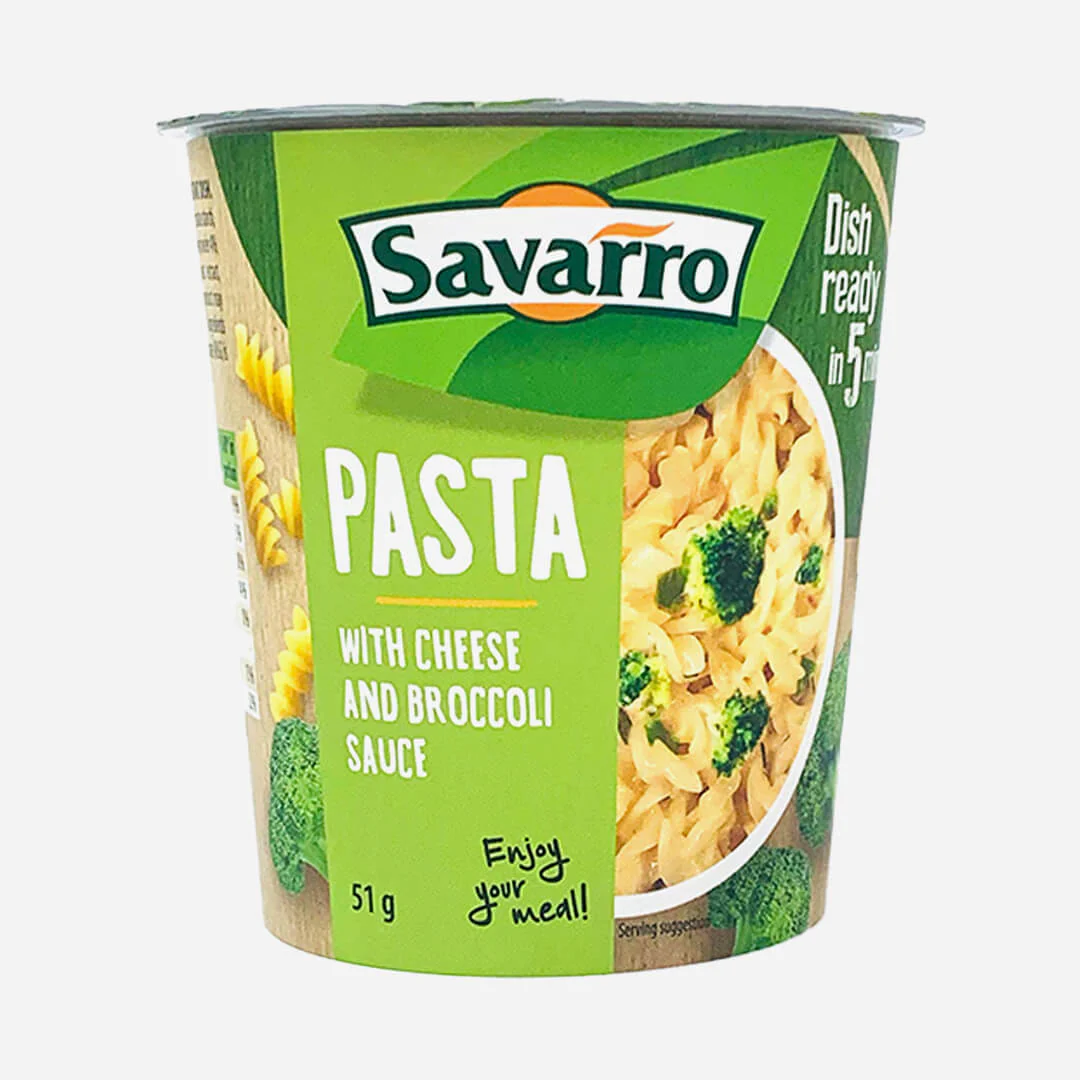 Savarro Instant Pasta With Cheese And Broccoli Sauce