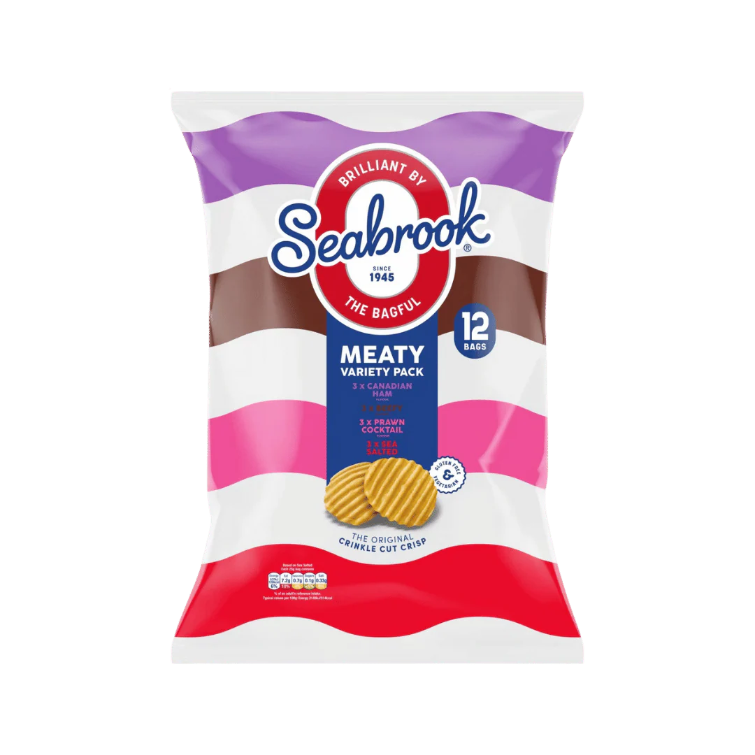 Seabrook Crisps Meaty Variety Pack