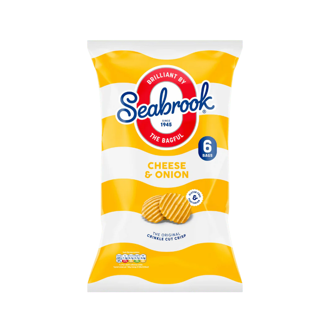 Seabrook Crinkle Cut Crisp Cheese & Onion