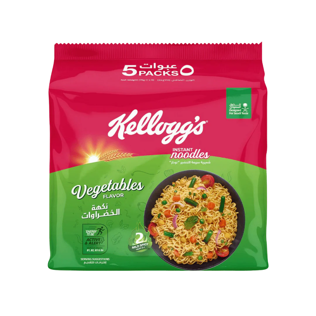 MULTIBUY Kellogg's Instant Noodles Vegetable Flavour 10 Packs For £2.99