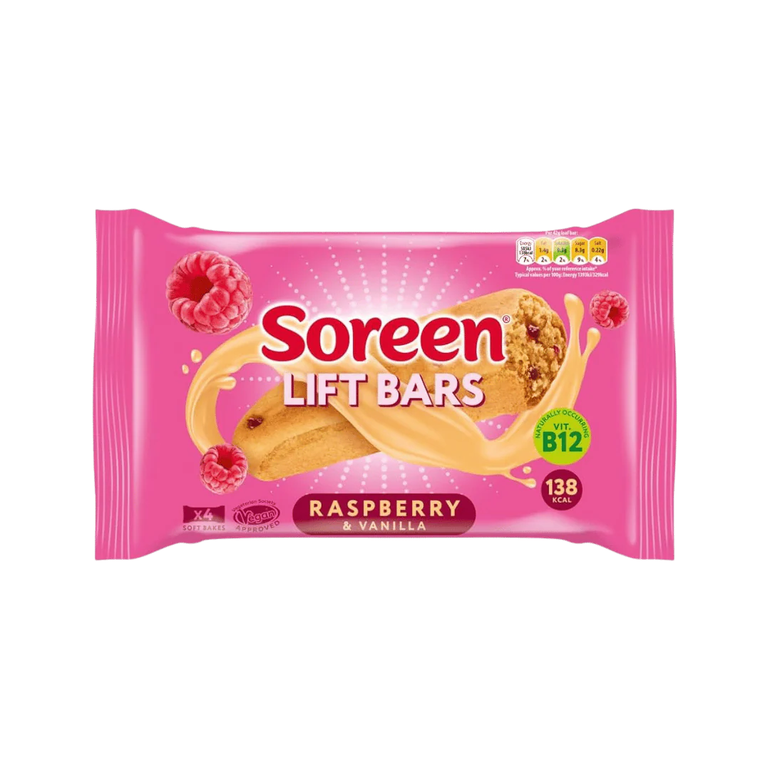 Soreen Lift Bars Raspberry and Vanilla